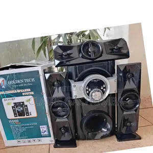 Black 3.1 Golden Tech Multimedia Speaker
