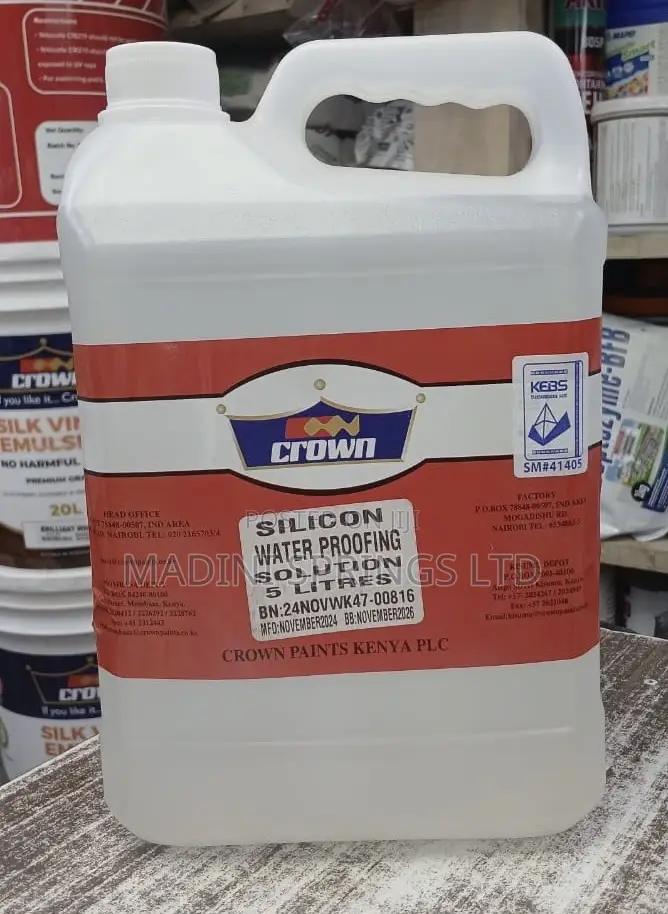 Crown Silicone Waterproofing Solution -5lts(For Exterior Wp)