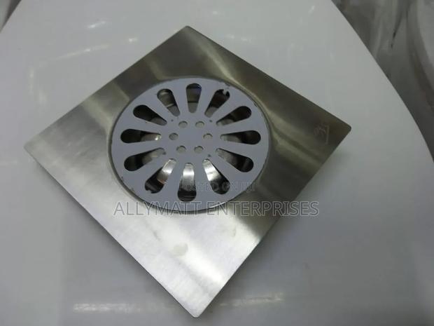 Silver Floor Drain - main view
