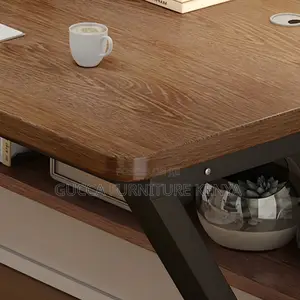 Clerical Desking: Rectangular Reclaimed Wood Work Desk
