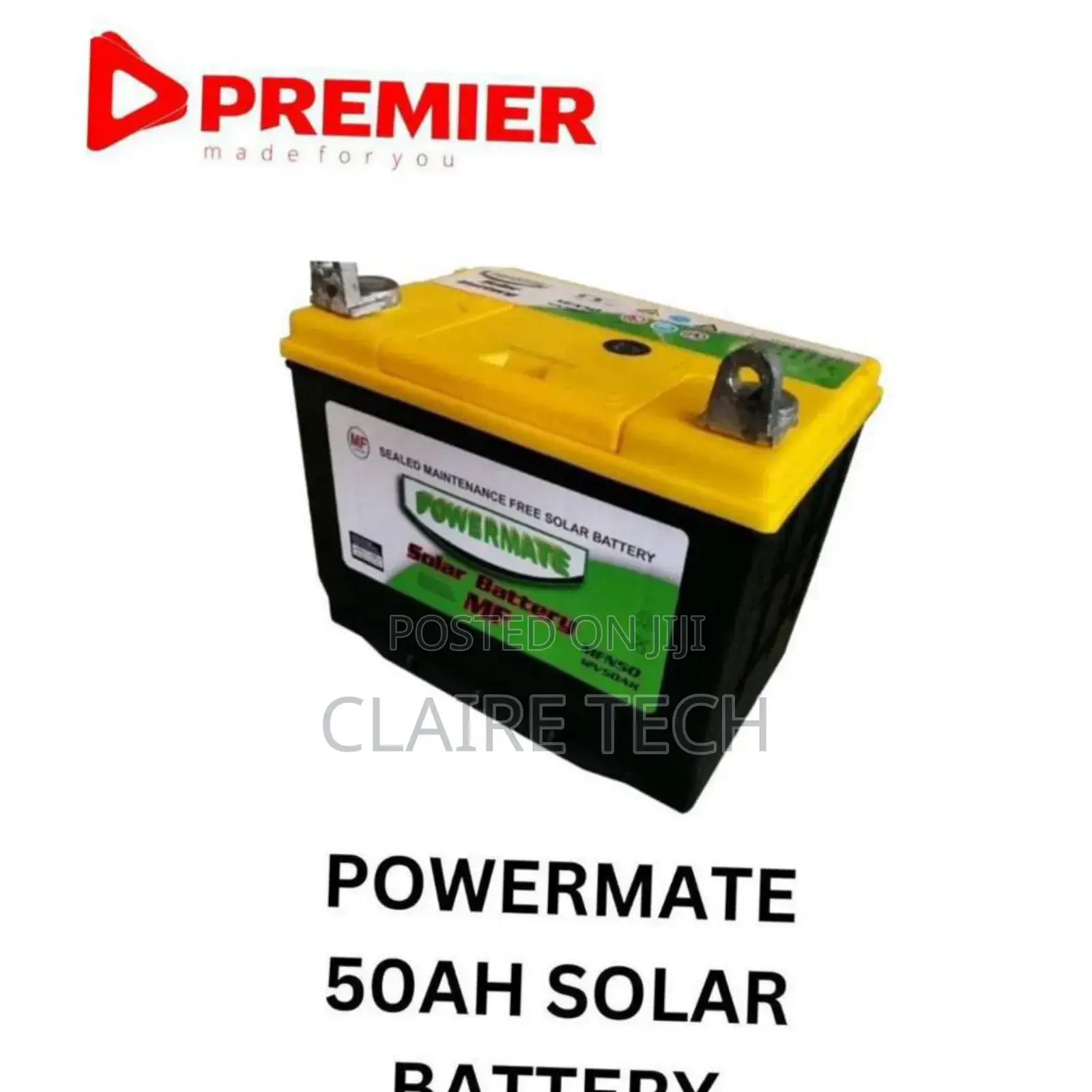 Premier Powermate 50AH Solar Battery Available