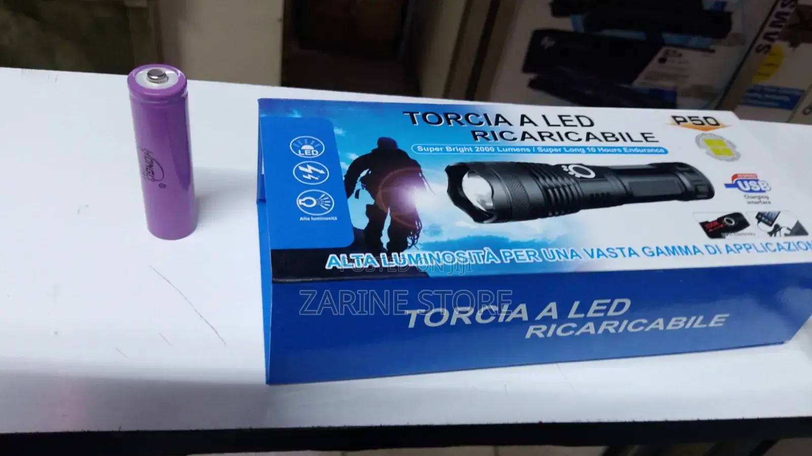 Rechargeable P50 Zooming Torch