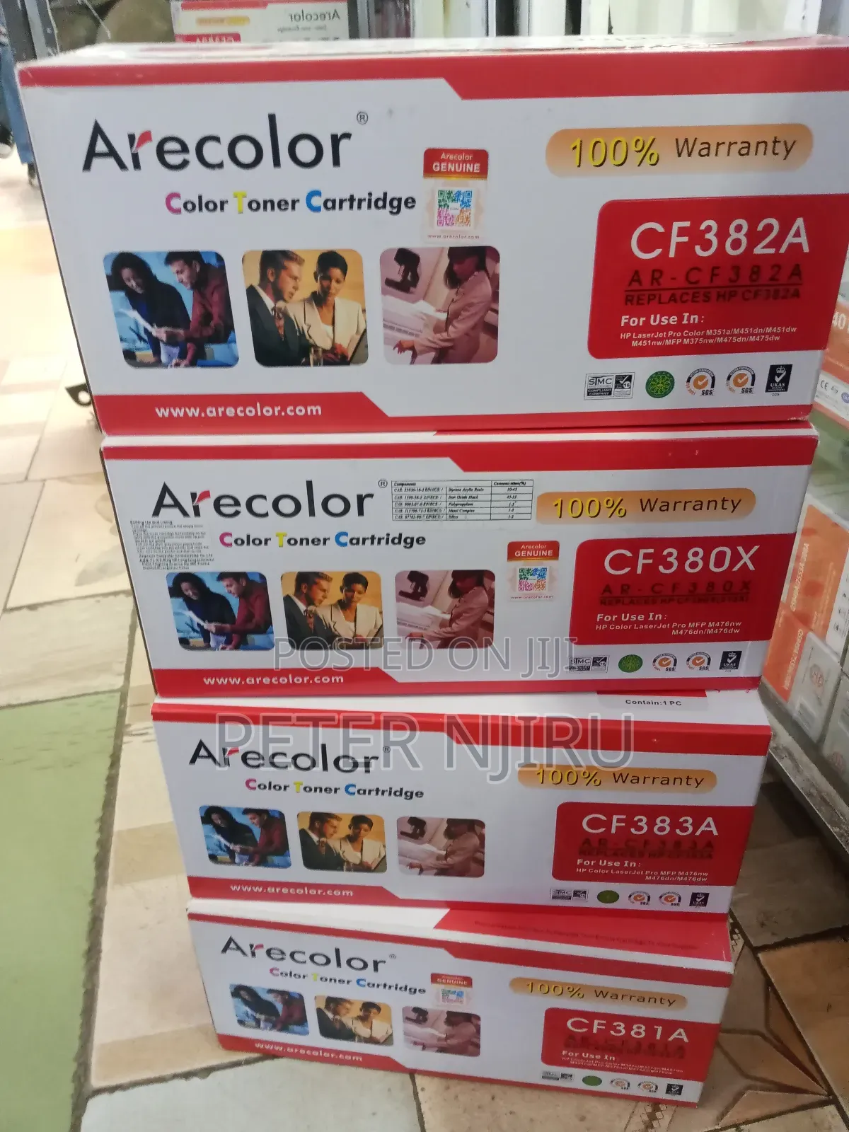 Arecolor AR-CF380A Black Toner Cartridge (312A)