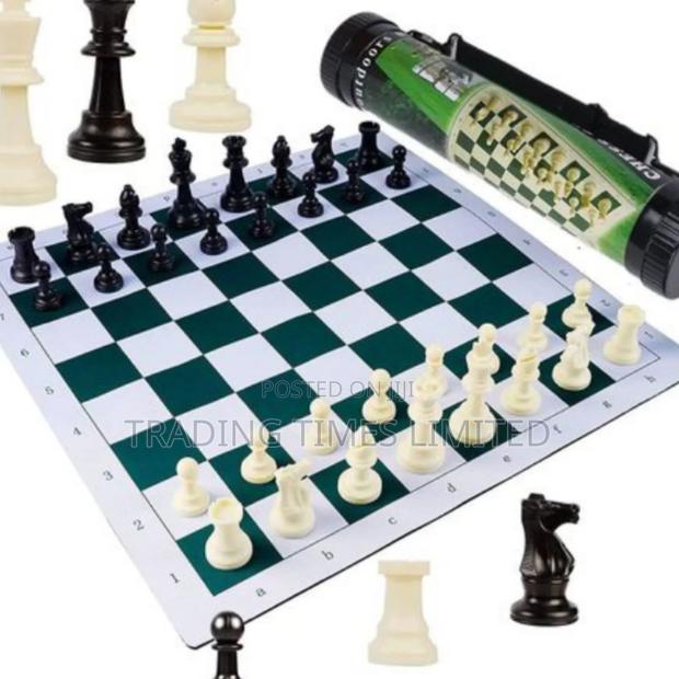 Portable Tournament Chess Board Game Mat+FREE Carrier Bag
