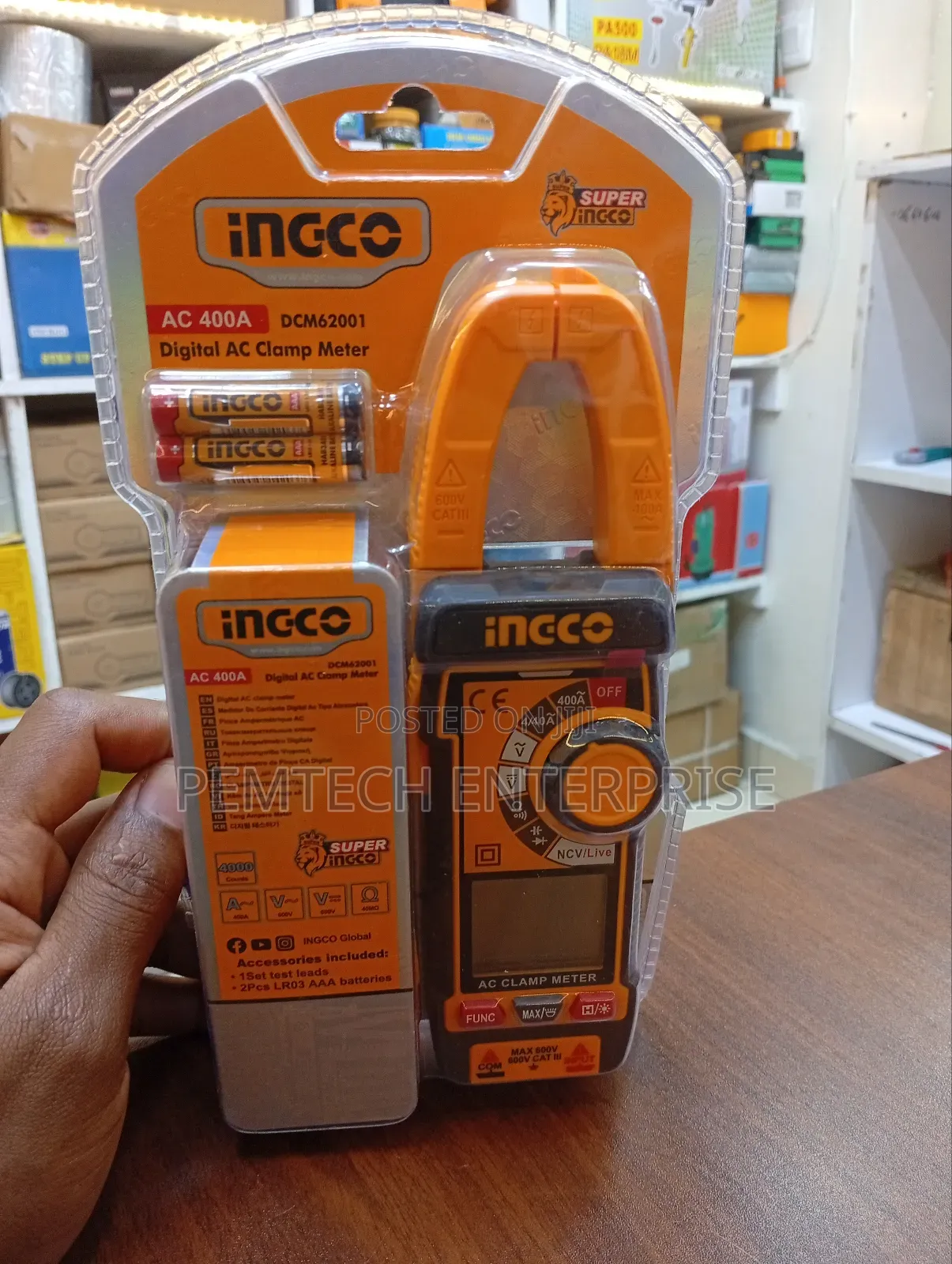 Ingco Digital Clamp Meter AC 400A