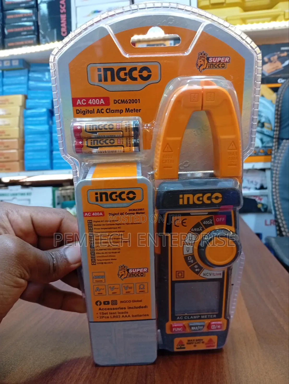 Ingco Digital Clamp Meter AC 400A