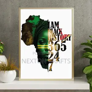 Golden African Picture Frame Size A2