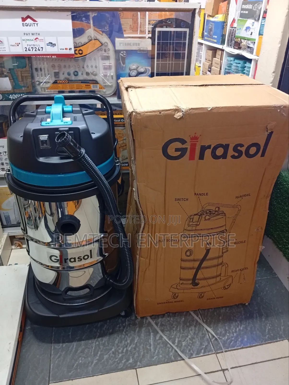 Girasol Commercial Vacuum Cleaner 50l