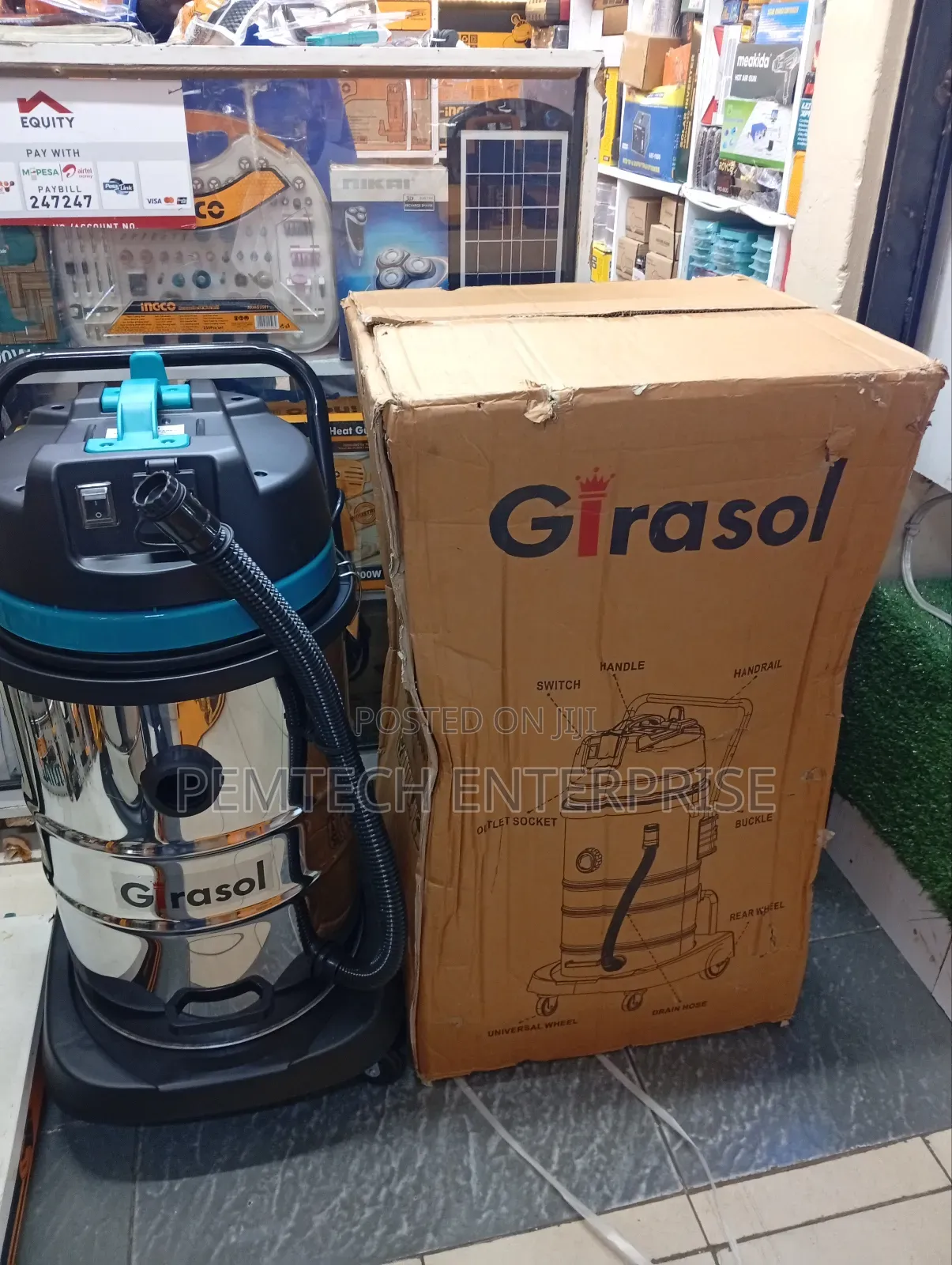 Girasol Commercial Vacuum Cleaner 50l