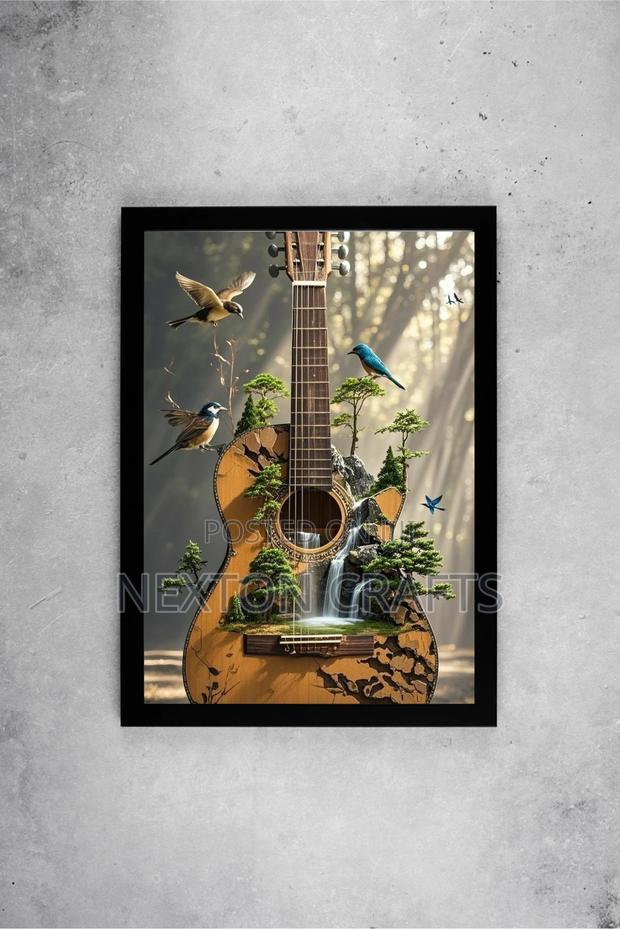 Guitar Artwork Picture Frame Size A2 - main view