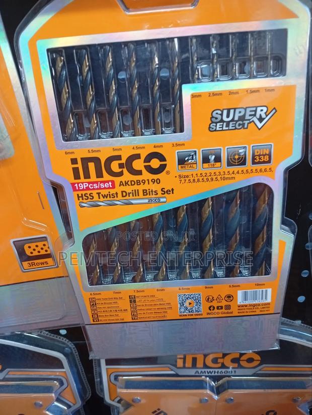 19pcs HSS Drill Bits - main view