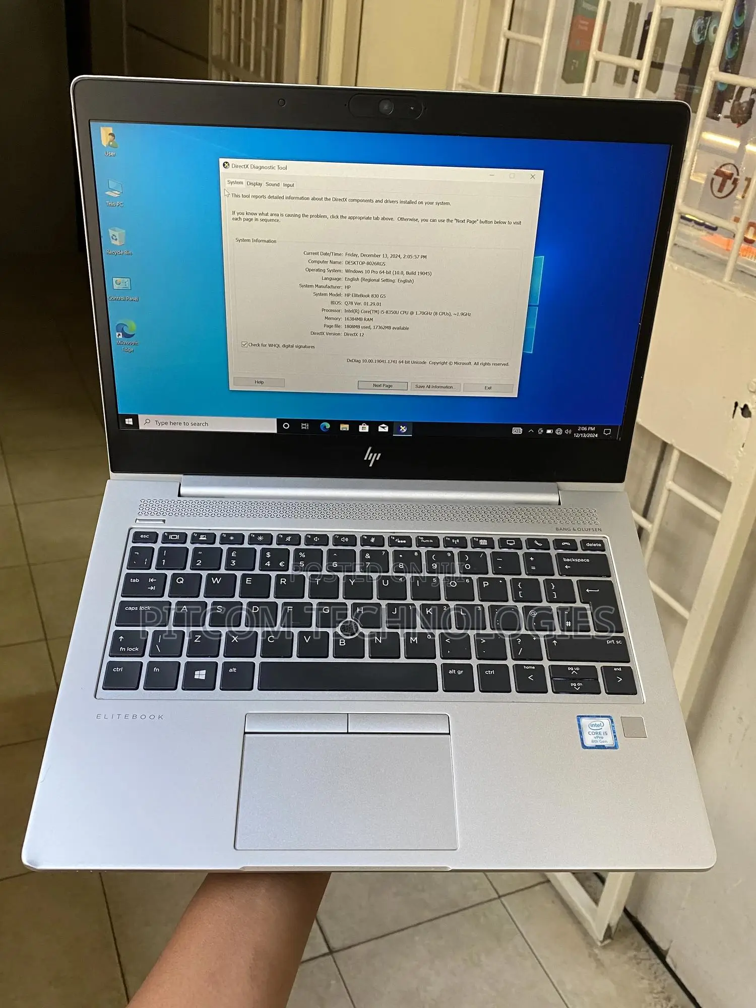 Laptop HP EliteBook 830 G5 16GB Intel Core I5 SSD 256GB