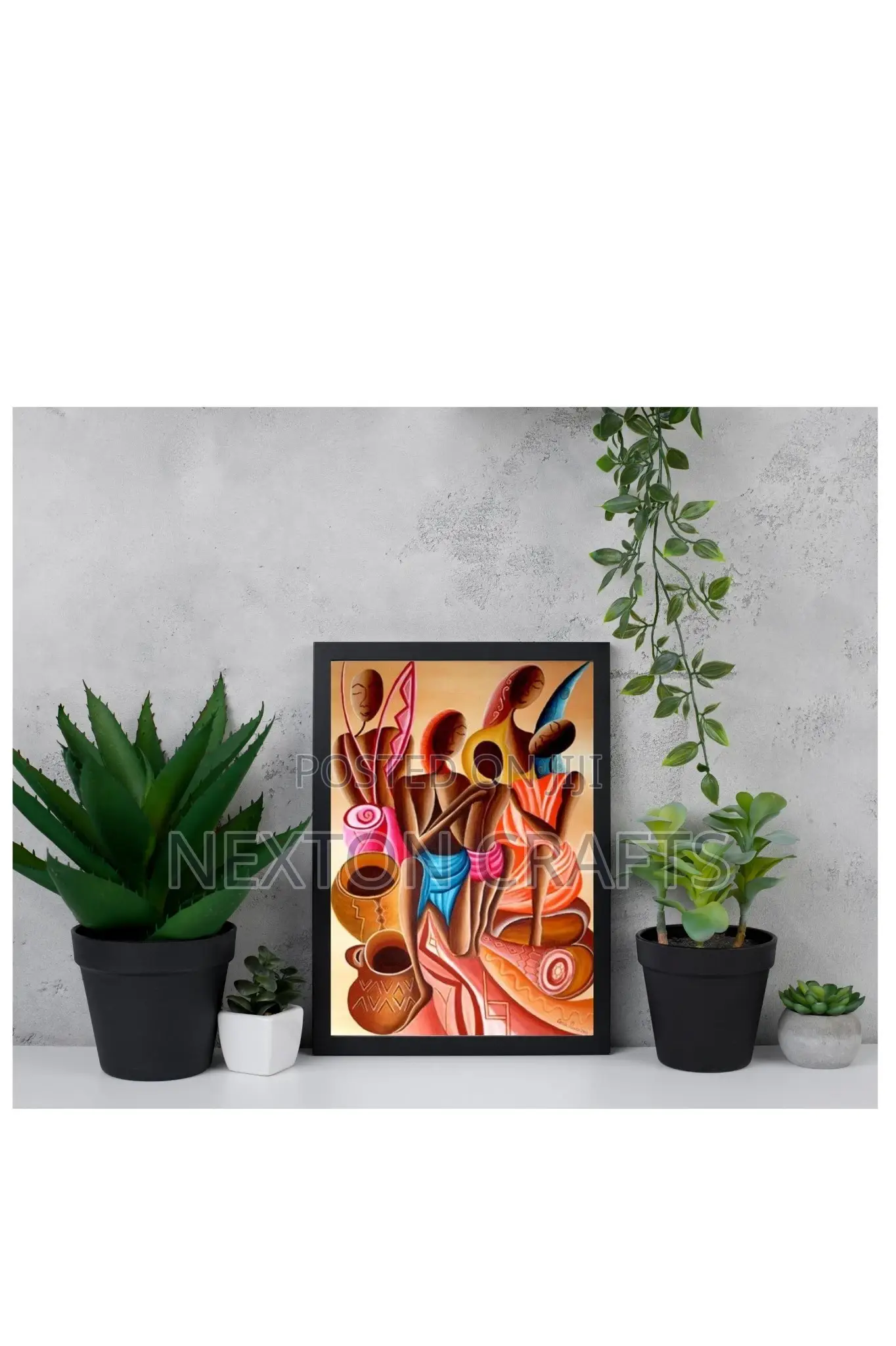 African Artwork Picture Frame Size A4 A3,A2,A1