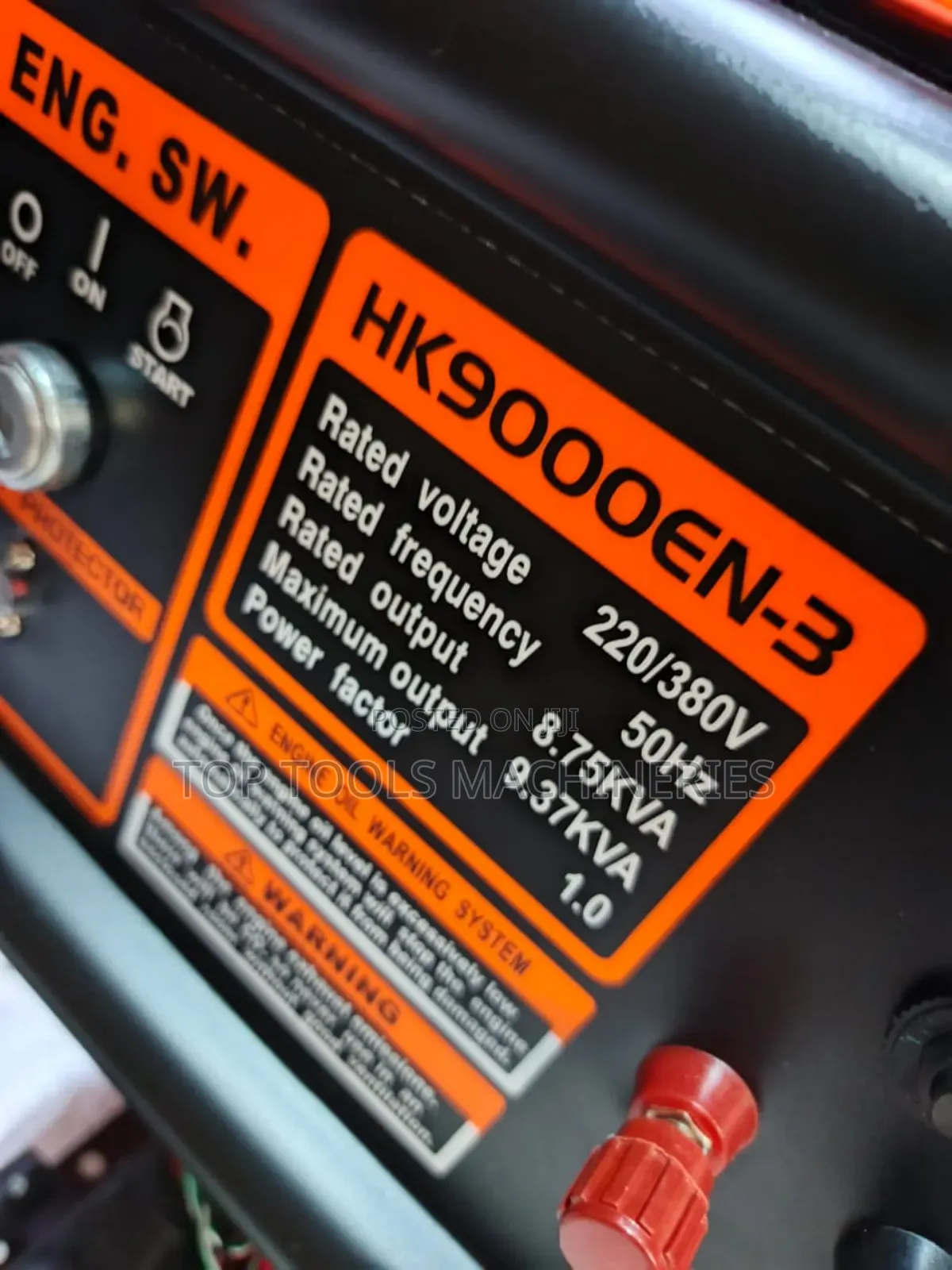 Hisaki Japan 9.3kva Heavy Duty Petrol Generator