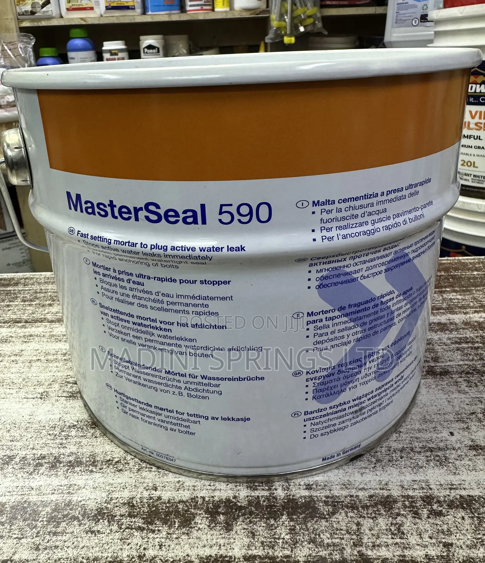 Masterseal 590 Instant Powder Water/Leak Plug -5kgs