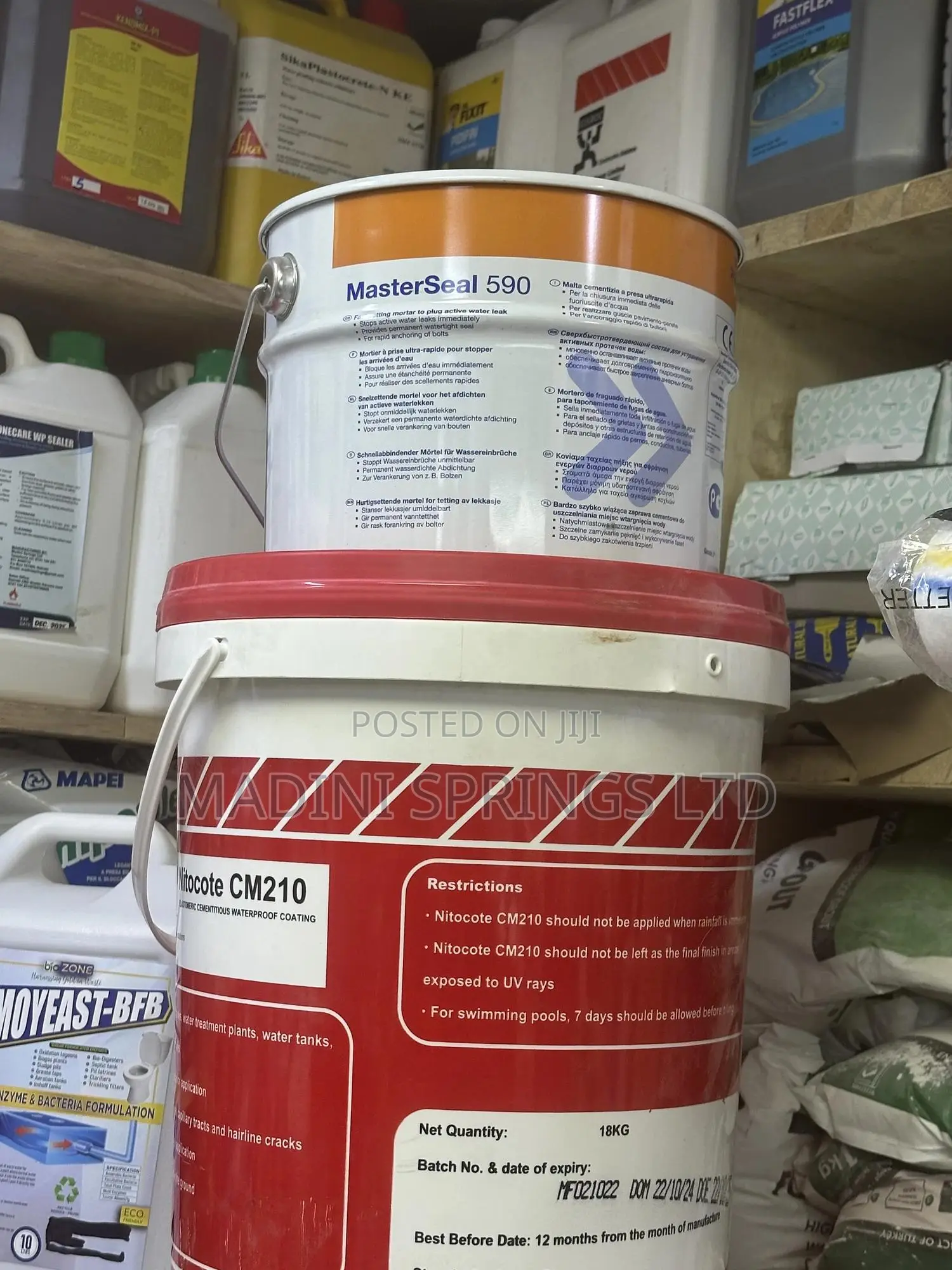 Masterseal 590 Instant Powder Water/Leak Plug -5kgs