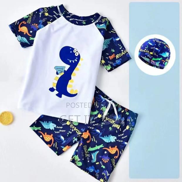 *3 Pc Dragon Theme Swimming Costume - main view