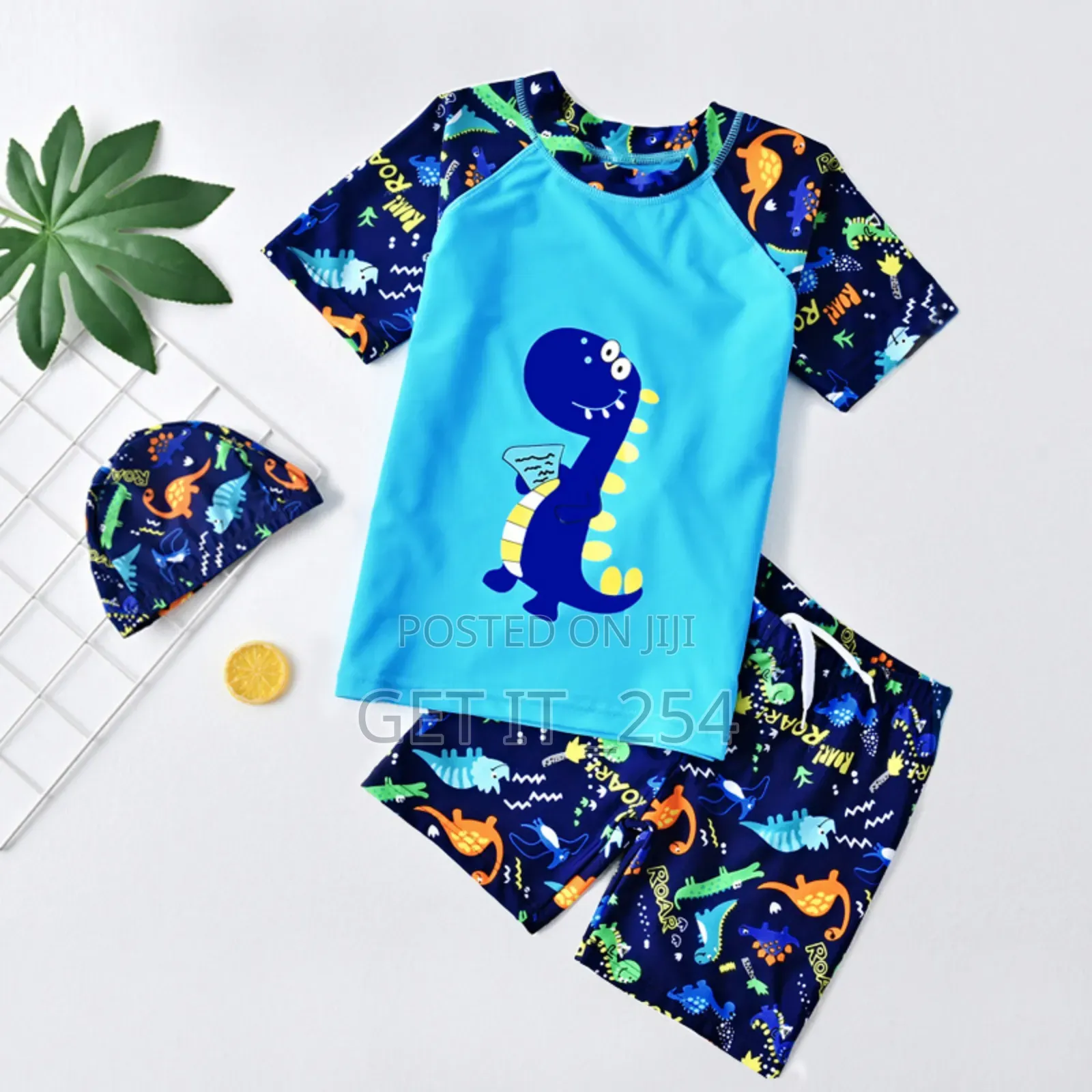*3 Pc Dragon Theme Swimming Costume