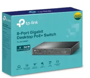 Tplink Tl-Sg1008p 8-Port Gigabit Desktop Switch With 4-Port