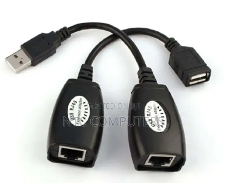 USB Rj45 Extension Adapter Upto 150ft Length