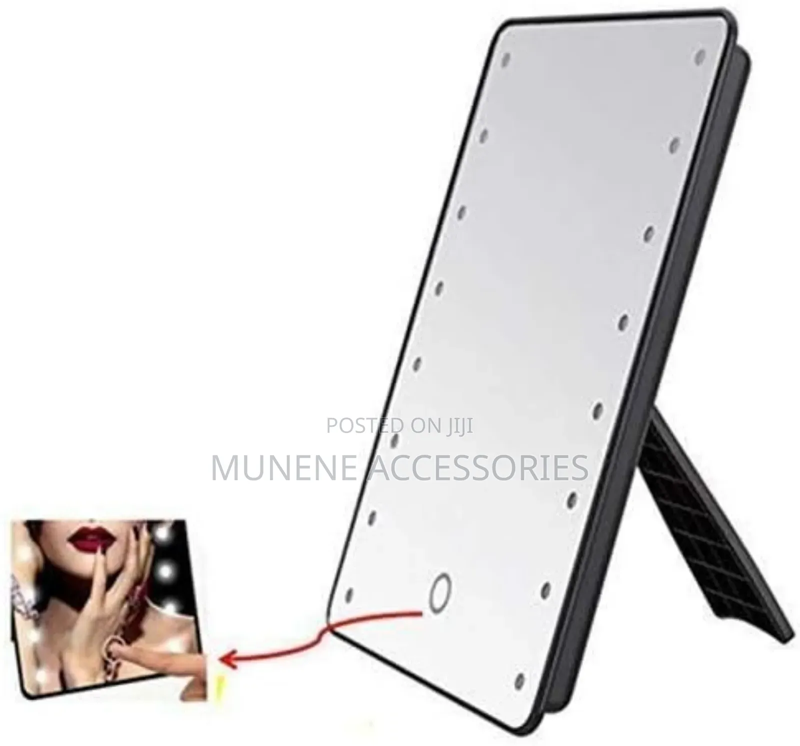 Vanity Mirror Led Light Touch Makeup Mirror Bat Powered
