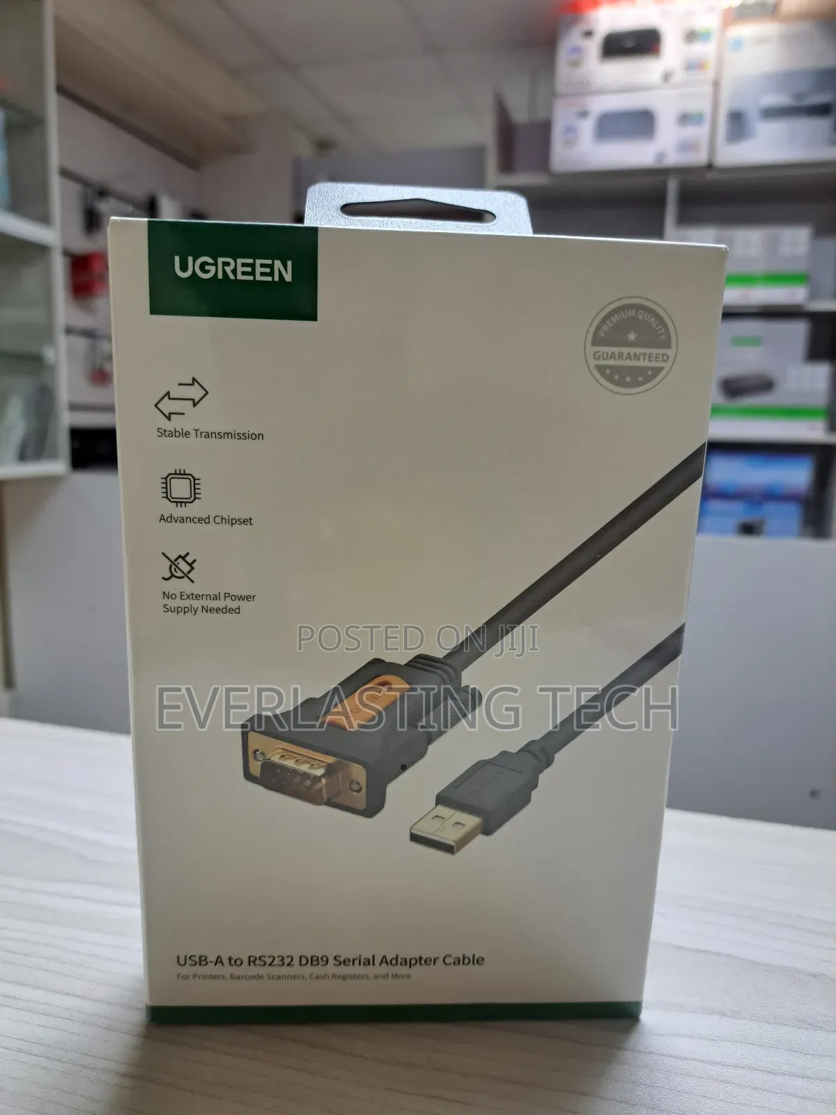 UGREEN USB-A 2.0 to DB9 RS-232 Male Adapter Cable 1.5m