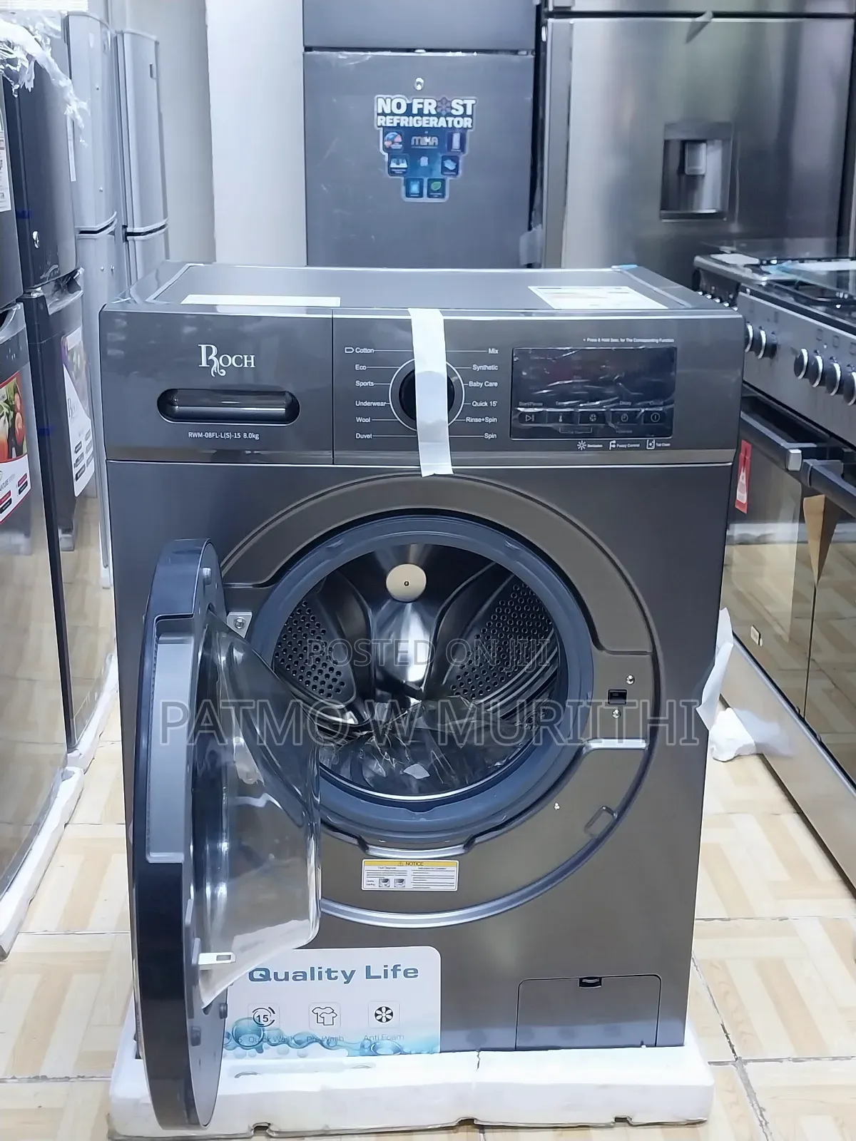 Washing Machine 8kg , Roch Washing Machine Wash and Spin