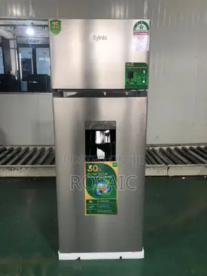 Syinix 210l Double Door Fridge With Water Dispenser