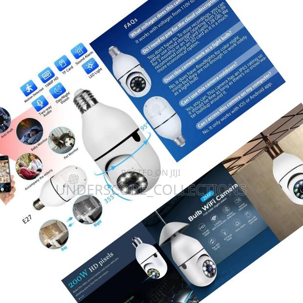 Restocked Rotating Wireless Wifi Nanny Camera Bulb
-