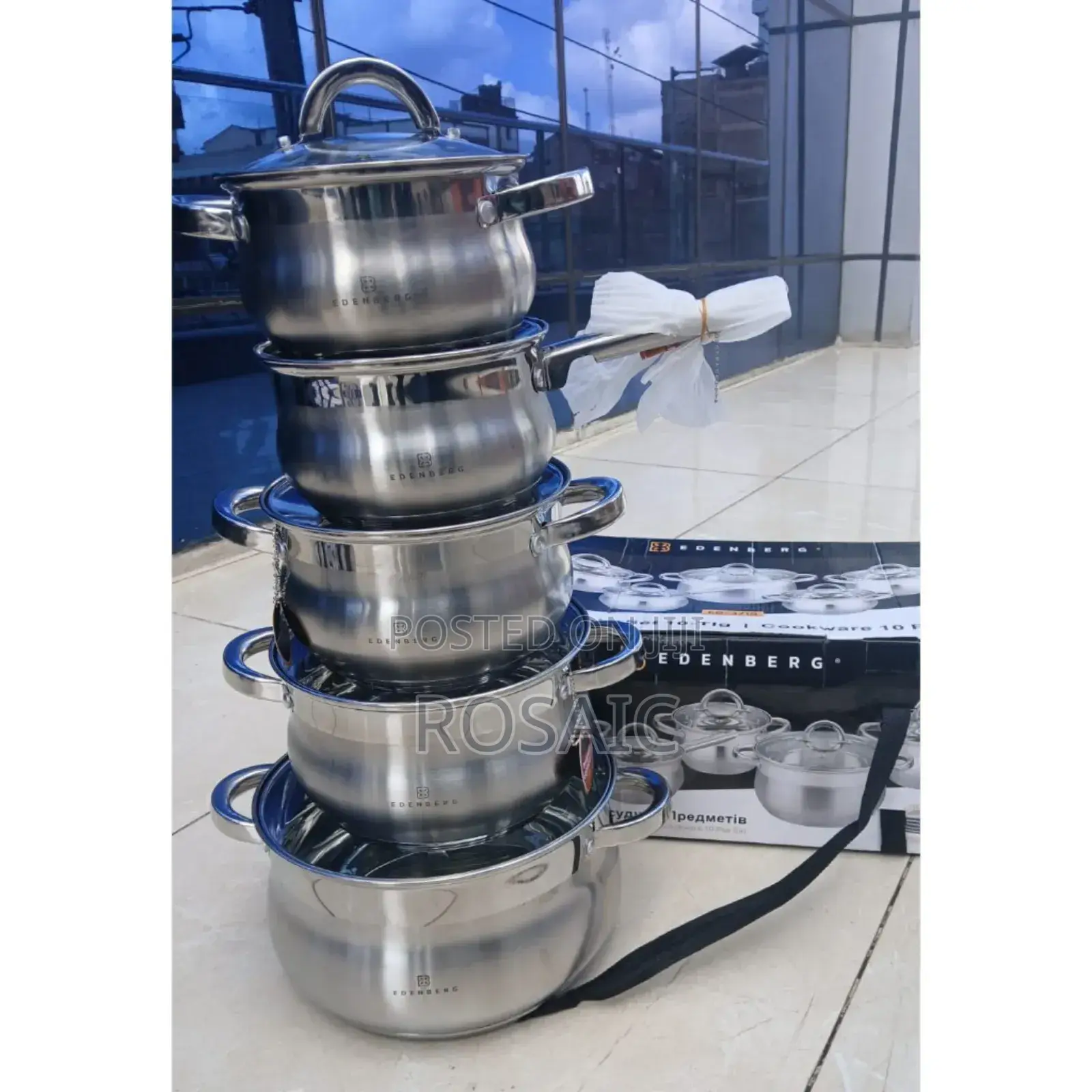 10pieces Edenberg Cookware Set Eb-3719