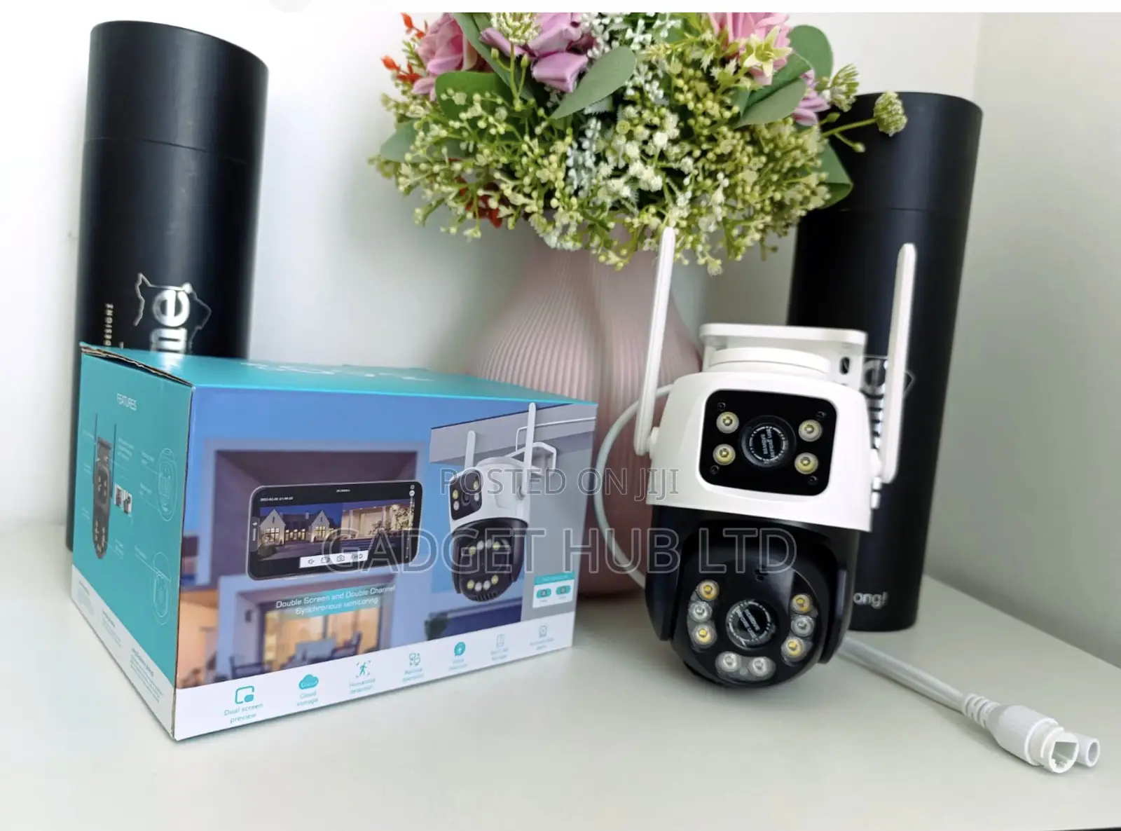 4MP Wifi Dual Lens Camera Supports Two-Way Voice Intercom