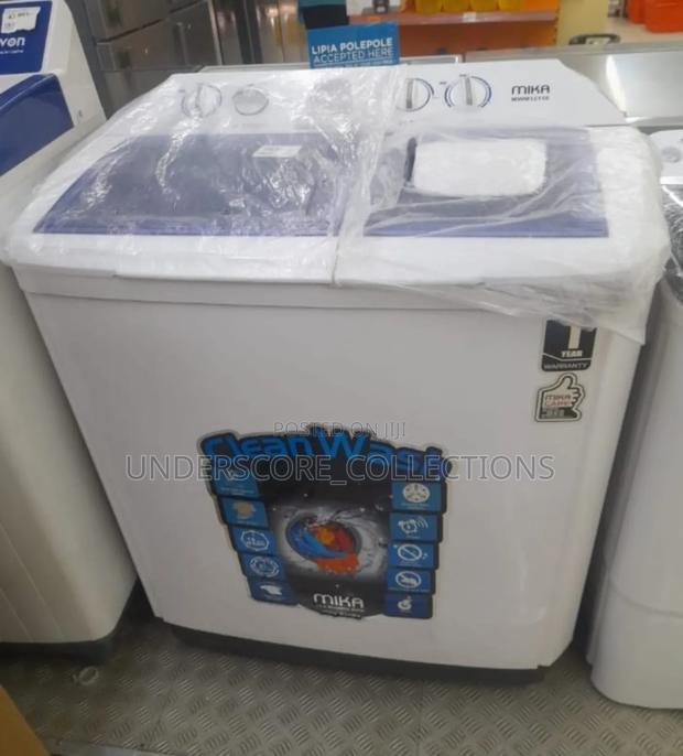 Mika MWM12110 - Twin Tub Washing Machine, 10kg - White