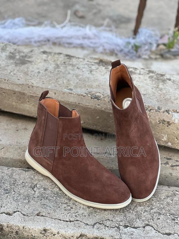 Kenneth Cole Leather Suede Chelsea Boots for Men - thumbnail 3