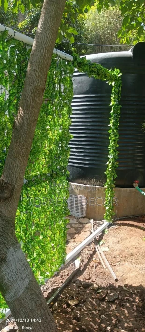 Artificial Privacy Fence and Artificial Flowers - main view