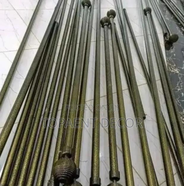 Antic Green Powder Coated Window and Door Curtain Rod - main view