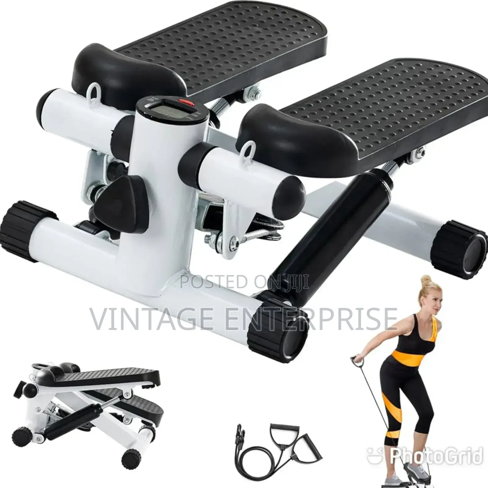 Mini Stepper With Resistance Bands