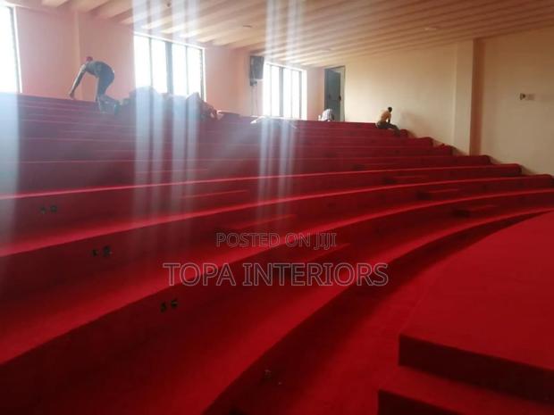 Arena and Hall Decor Red Carpets Wall to Wall Flooring Rugs