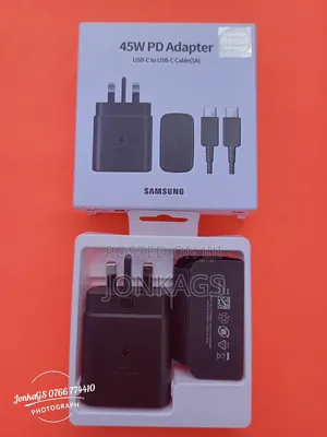 45W Fast Charging PD Power Adapter + Type C to Type C Cable