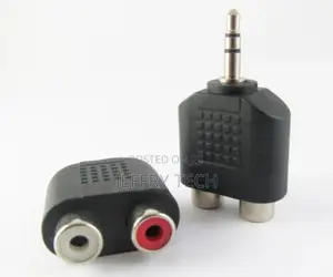 3.5mm Stereo Male to 2 RCA Female Jack Twin Phono Y Splitter