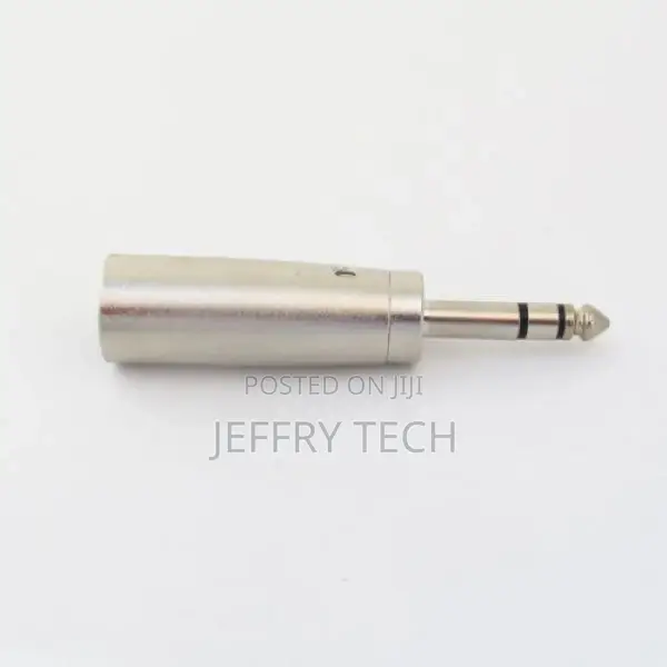 XLR 3 Pin Male Plug to 1/4" 6.35mm Stereo Male Plug Audio Ad
