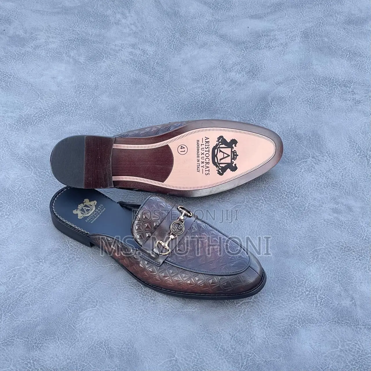 Aristocrats Leather Mules/ Half Shoes Size 40-46