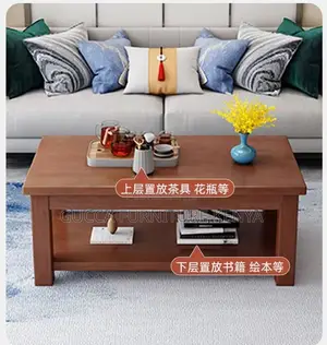 Coffee Tables:120cm Solid Wood Executive Coffee Table