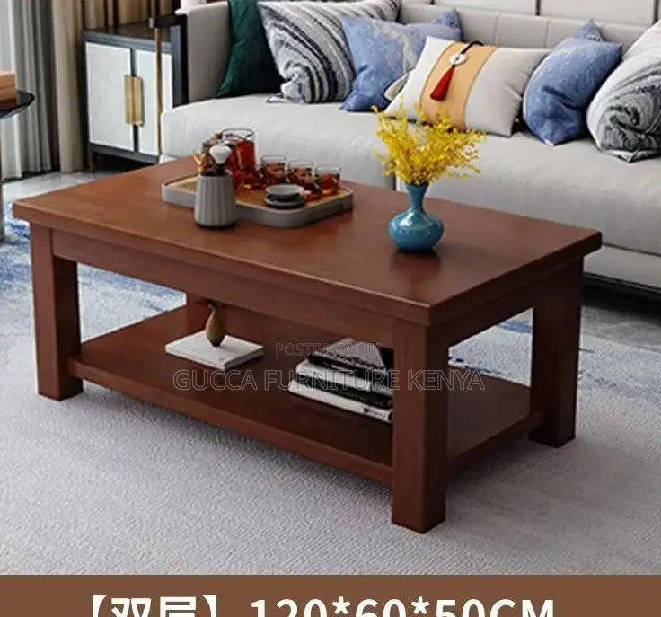 Coffee Tables:120cm Solid Wood Executive Coffee Table