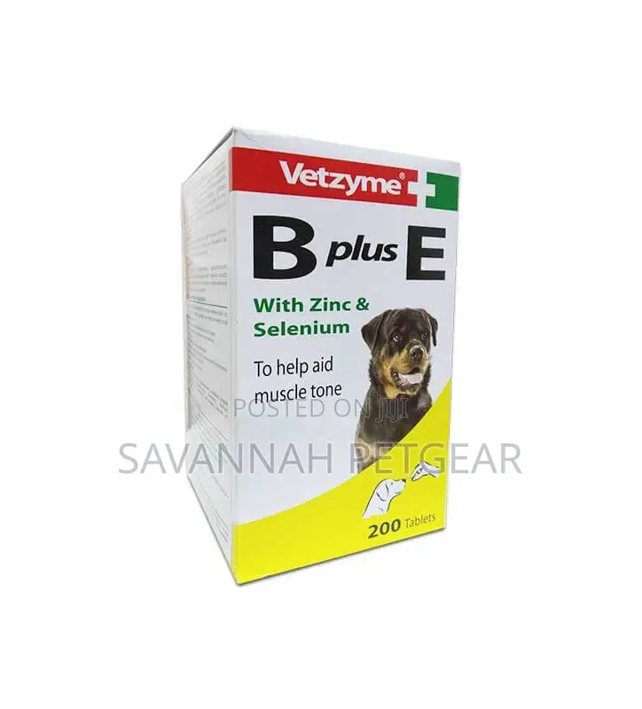 Vetzyme B Plus E With Zinc Selenium for Dog Muscle Toning