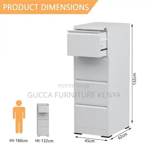 Cabinets: Metallic Portable Storage Cabinet With 4 Drawer