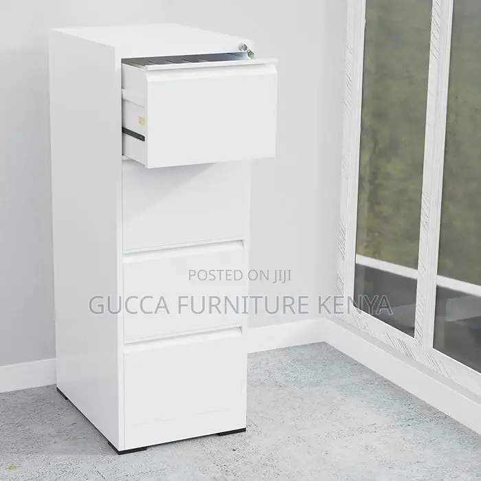 Cabinets: Metallic Portable Storage Cabinet With 4 Drawer