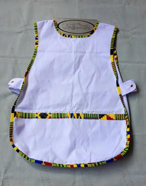 Double Sided Cotton Twill White Apron - main view