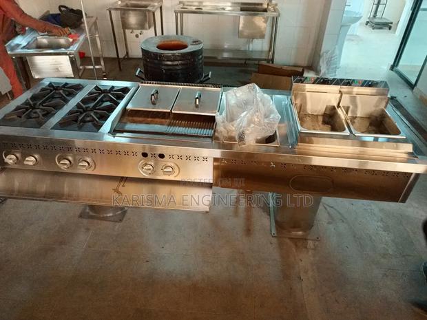 Combined 4 Burner Cooking Range - main view