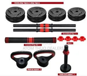 15kg 6-in-1 Dumbbell Barbell Kit