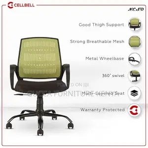 Office Chairs: Medium Back Mesh Office Study Chair